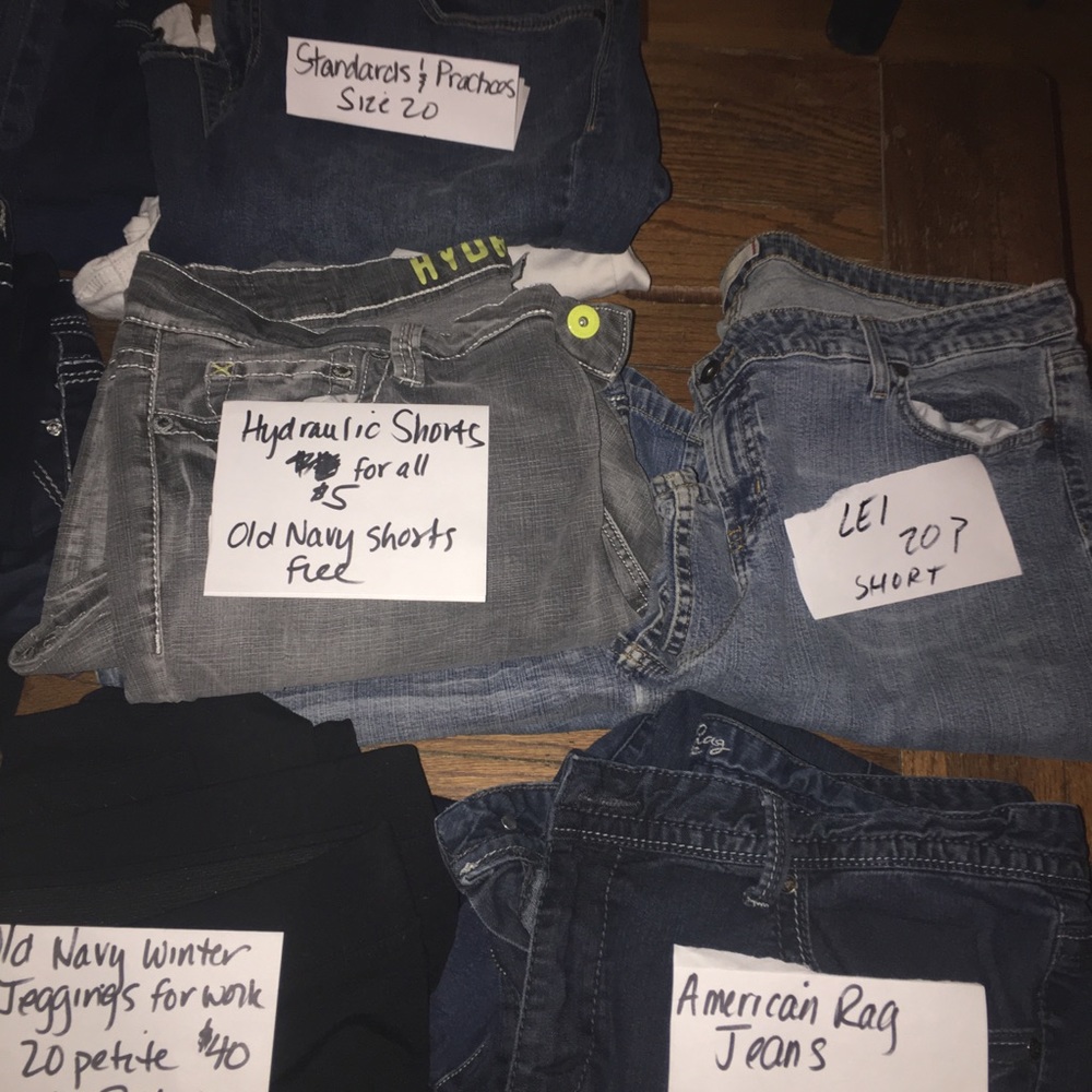 Plus-size jeans and capris